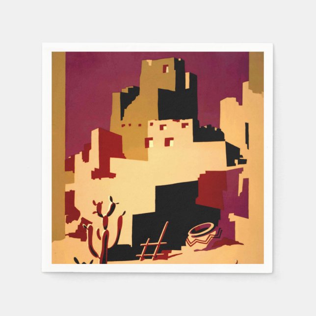 Western Southwest Pueblo WPA National Pappersservett (Framsidan)