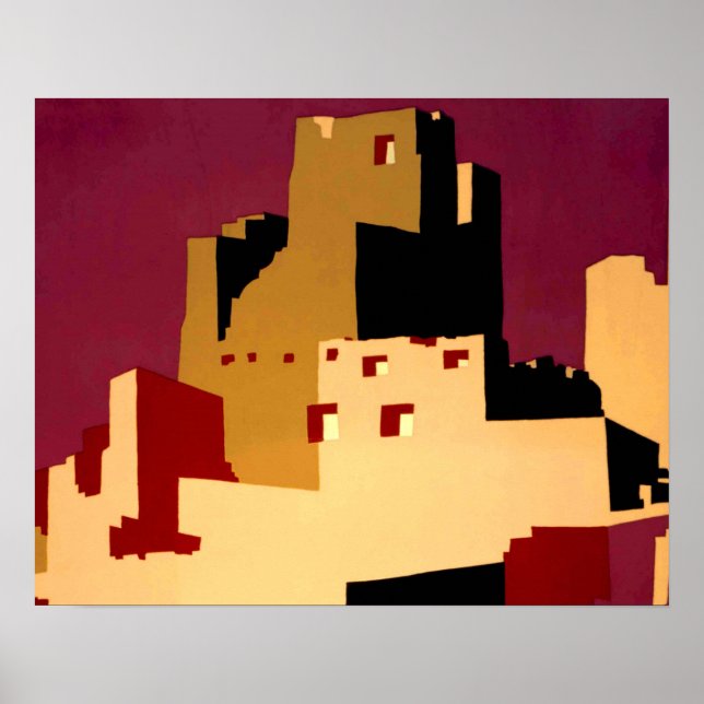 Western Southwest Pueblo WPA National Poster (Framsidan)