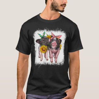 Western spädbarnsgris, blekt cute för pojkflicka t shirt