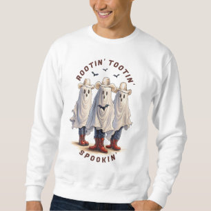 Western Spöken Personlig Rootin Tootin Spookin Lång Ärmad Tröja