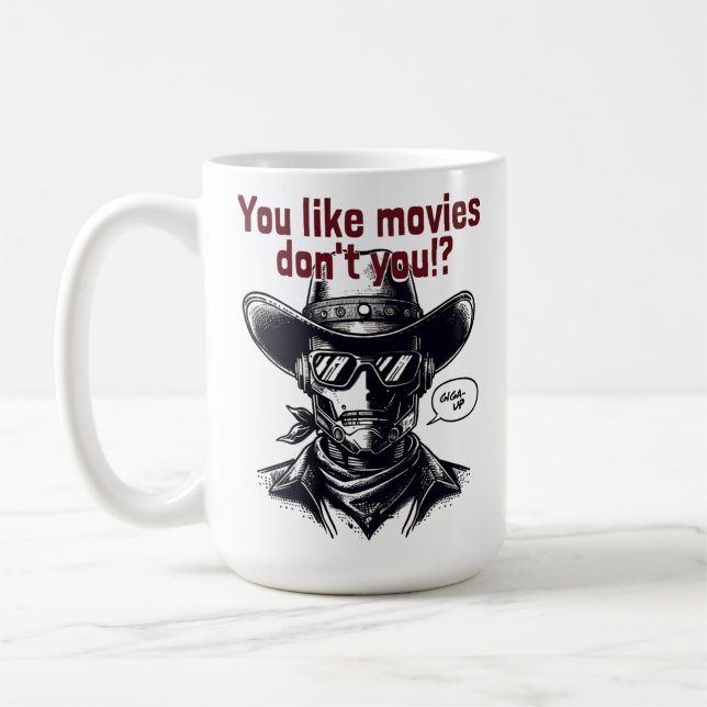 Western Stil Cowboydesign Kaffemugg (Vänster)