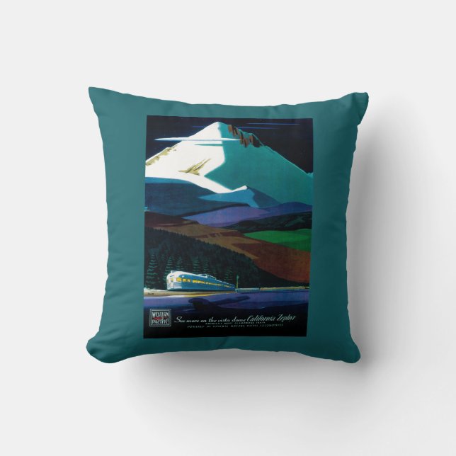 Western Stillahavs- Kalifornien Zephyrvintage Kudde (Framsida)