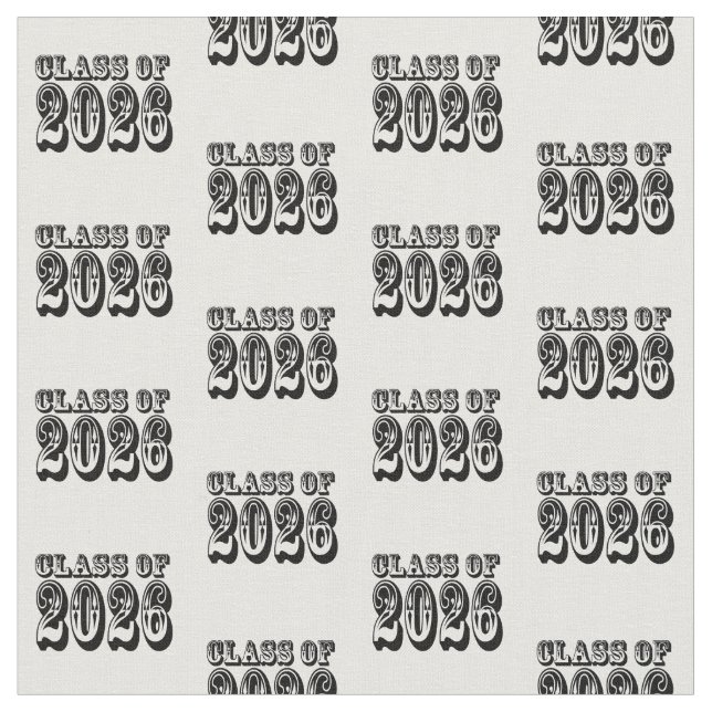 Western Style Class 2026 Examen Tyg (Närbild)