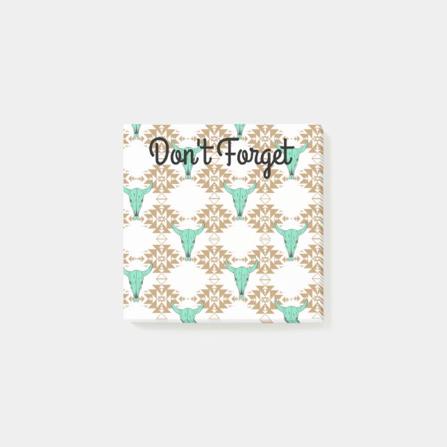 Western Style Sticky Notes  Post-it Block (Framsida)