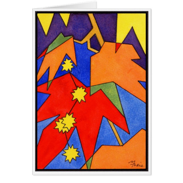 Western Sycamore Hälsningskort (Framsidan)