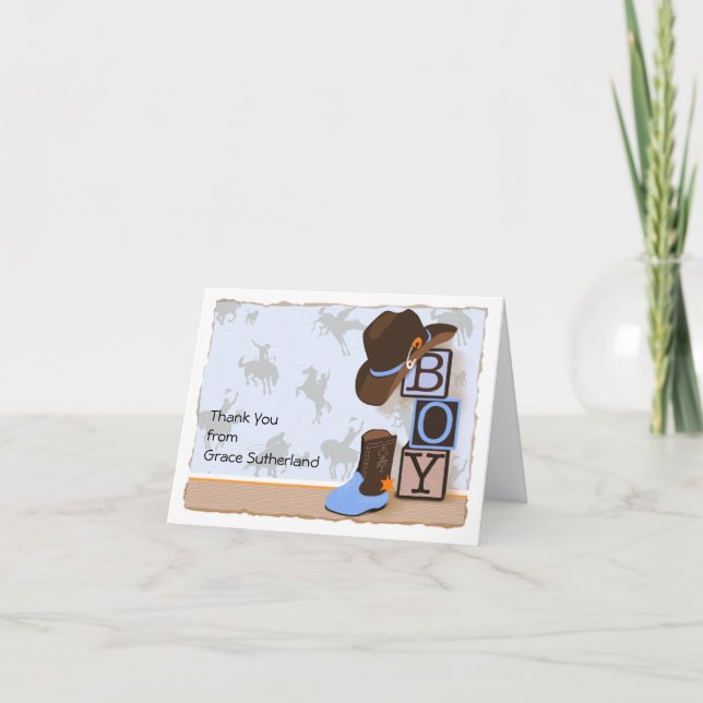 Western Tack för babybabyskor Kort (Framsida)