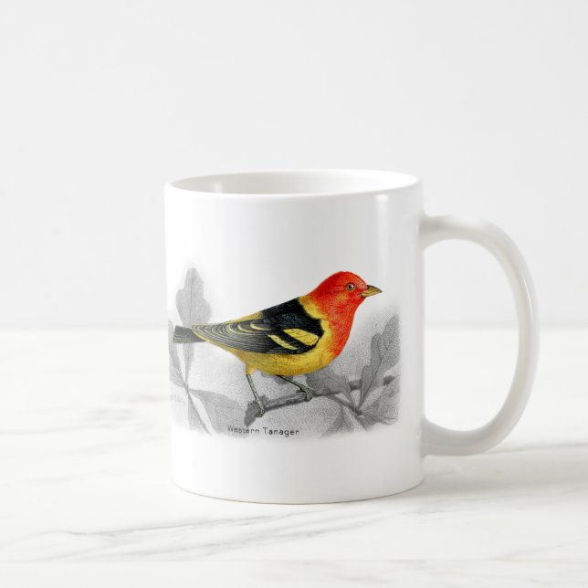 Western Tanager Kaffemugg (Höger)