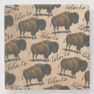 Western Tatanka buffelBison Stenunderlägg