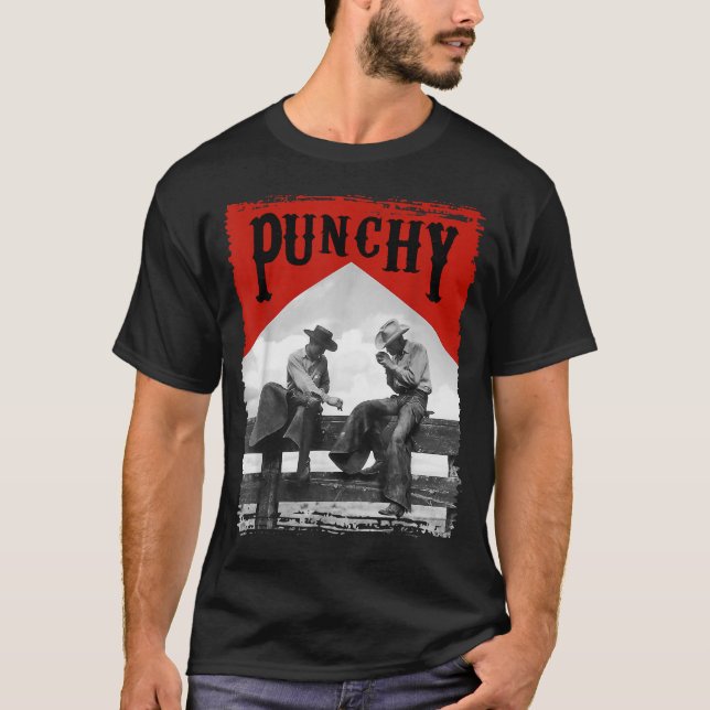 Western Teas Cowgirl Horse Girl Rodeo Punchy Cowbo T Shirt (Framsida)
