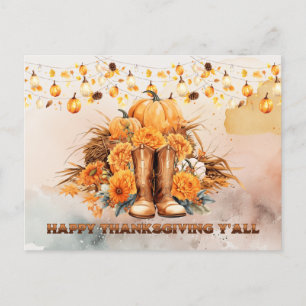 Western Thanksgiving Vykort