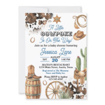 Western Theme Boy Baby Shower