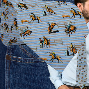 Western Tie med Cowgirls för RodeohändelseCowboy Slips