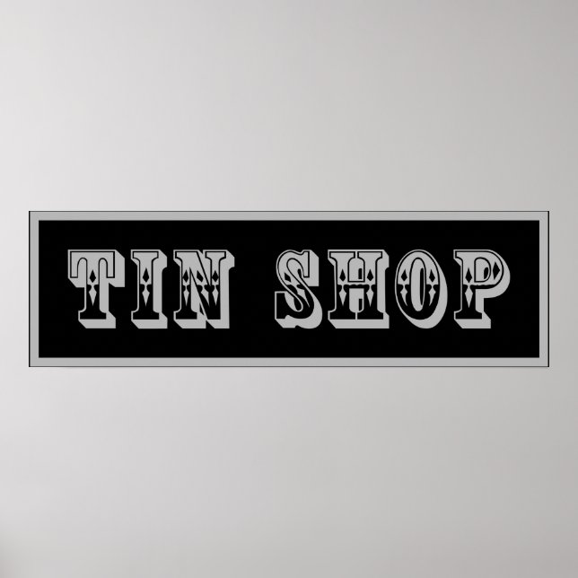Western Tin Shop-signatur Poster (Framsidan)