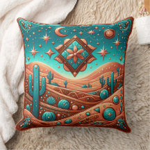 Western Tooled Leather Print Southwest Stil