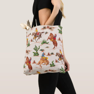 Western Tote Bag Tygkasse