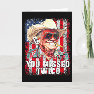 Western Trump 2025 Cowboy Du Miste Twuce Oss Ameri Kort