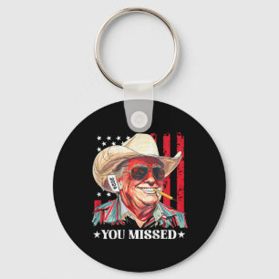 Western Trump Cowboy Du Miste Trump 2025 USA Flagg Nyckelring