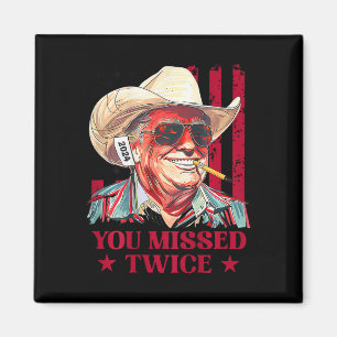 Western Trump Cowboy Du Miste Två Gånger Trump 202 Magnet