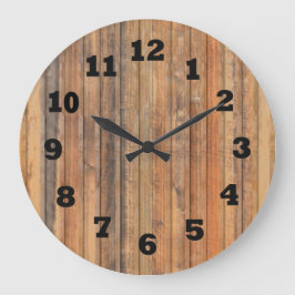 Western tryckt trävägg stor klocka