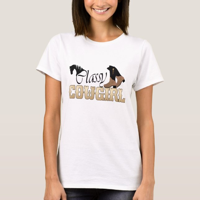 Western Tshirt för flott Cowgirl T-shirt (Framsida)