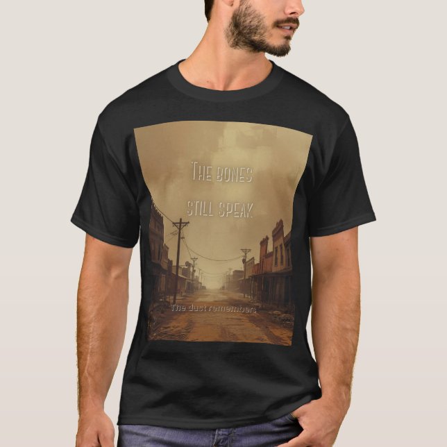 Western Underground Street Black Unisex T-shirt (Framsida)