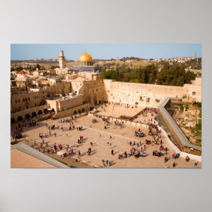 Western vägg i Jerusalem (väggen av sorg) Poster