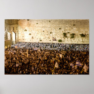 Western vägg i Jerusalem (väggen av sorg) Poster