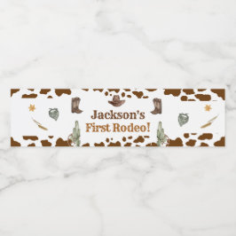 Western Vattenflaska för CowboyFödelsedagsfest Vattenflaskor Etikett