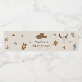 Western Vattenflaska för Rustic Födelsedagsfest Vattenflaskor Etikett