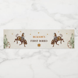 Western Vattenflaska för Rustic Födelsedagsfest Vattenflaskor Etikett