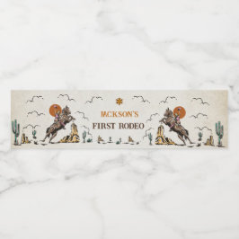 Western Vattenflaska för Rustic Födelsedagsfest Vattenflaskor Etikett