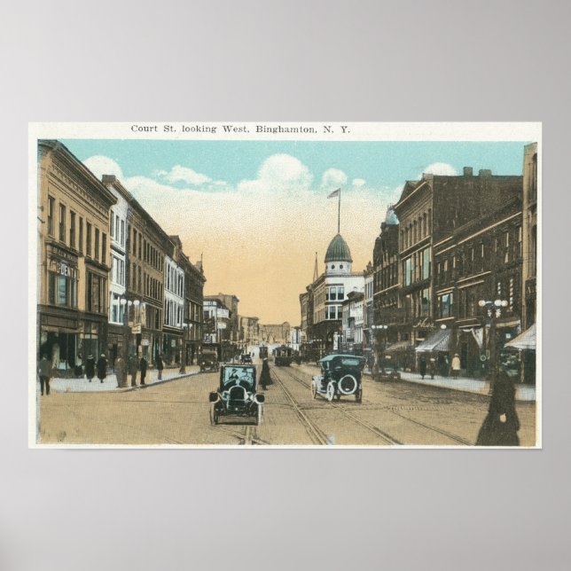 Western View of Court Street Poster (Framsidan)