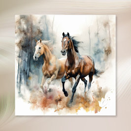 Western Vild Horse Poster