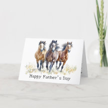 Western Vild och fri Mustang Horses Fars dag
