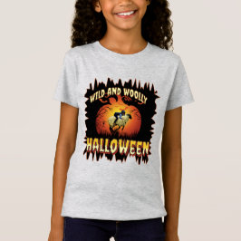 Western Vild och Wooly Mutton Buster Halloween T Shirt
