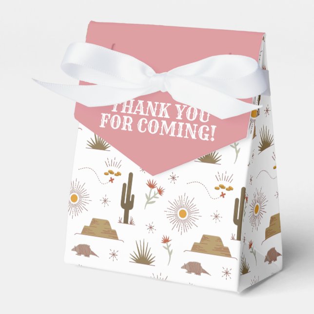 Western Vilda western Cowgirl-Födelsedagsfest Presentaskar (Framsidan Sidan)