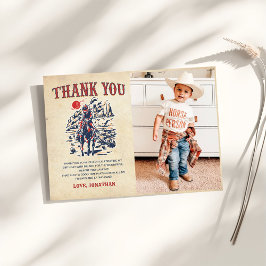 Western Vintage Desert Rodeo Birthday Photo Tack Kort