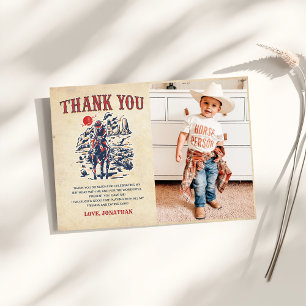 Western Vintage Desert Rodeo Birthday Photo Tack Kort