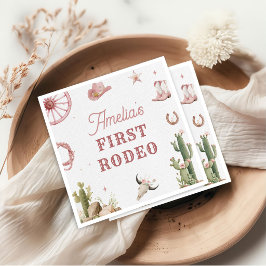 Western Vintage Rodeo Födelsedag Pappersservett