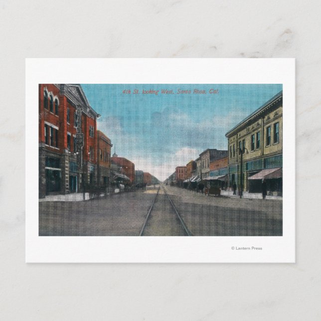 Western vy från fjärde gatunummer 2 vykort (Framsida)