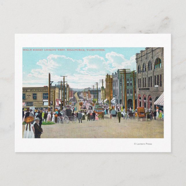 Western vy från Holly Street Vykort (Framsida)