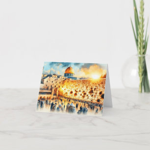 Western Wall Jerusalem Helgkort
