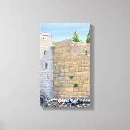 Western Wall KOTEL Jerusalem Gamme City Israel Canvastryck