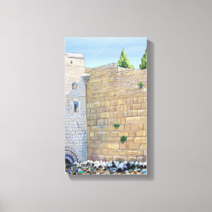 Western Wall KOTEL Jerusalem Gamme City Israel Canvastryck
