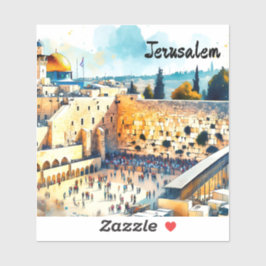 Western Wall Kotel Vatten Färg Art Klistermärken