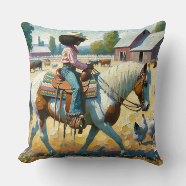 Western Wanderlust Pillow Kudde (Framsida)