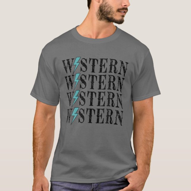 Western Western Western Western Lystring Co T Shirt (Framsida)