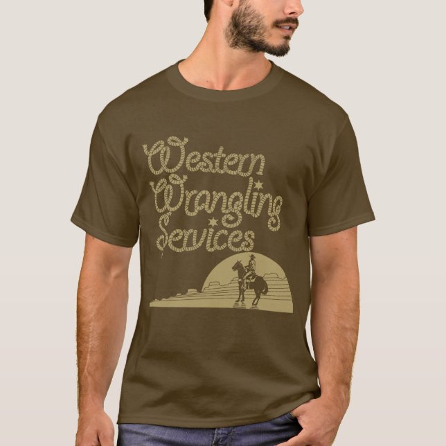 Western Wrangling servar Tee Shirt (Framsida)