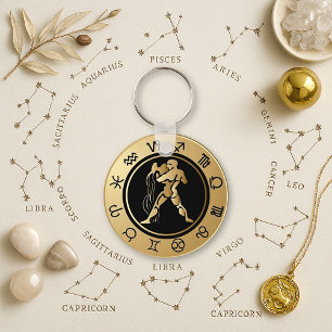 Western Zodiac - Aquarius Nyckelring