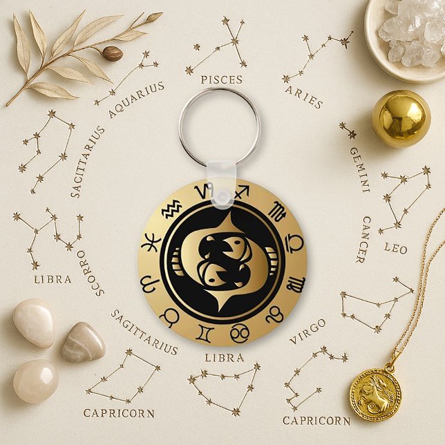 Western Zodiac - Pisces Nyckelring (Skapare uppladdad)